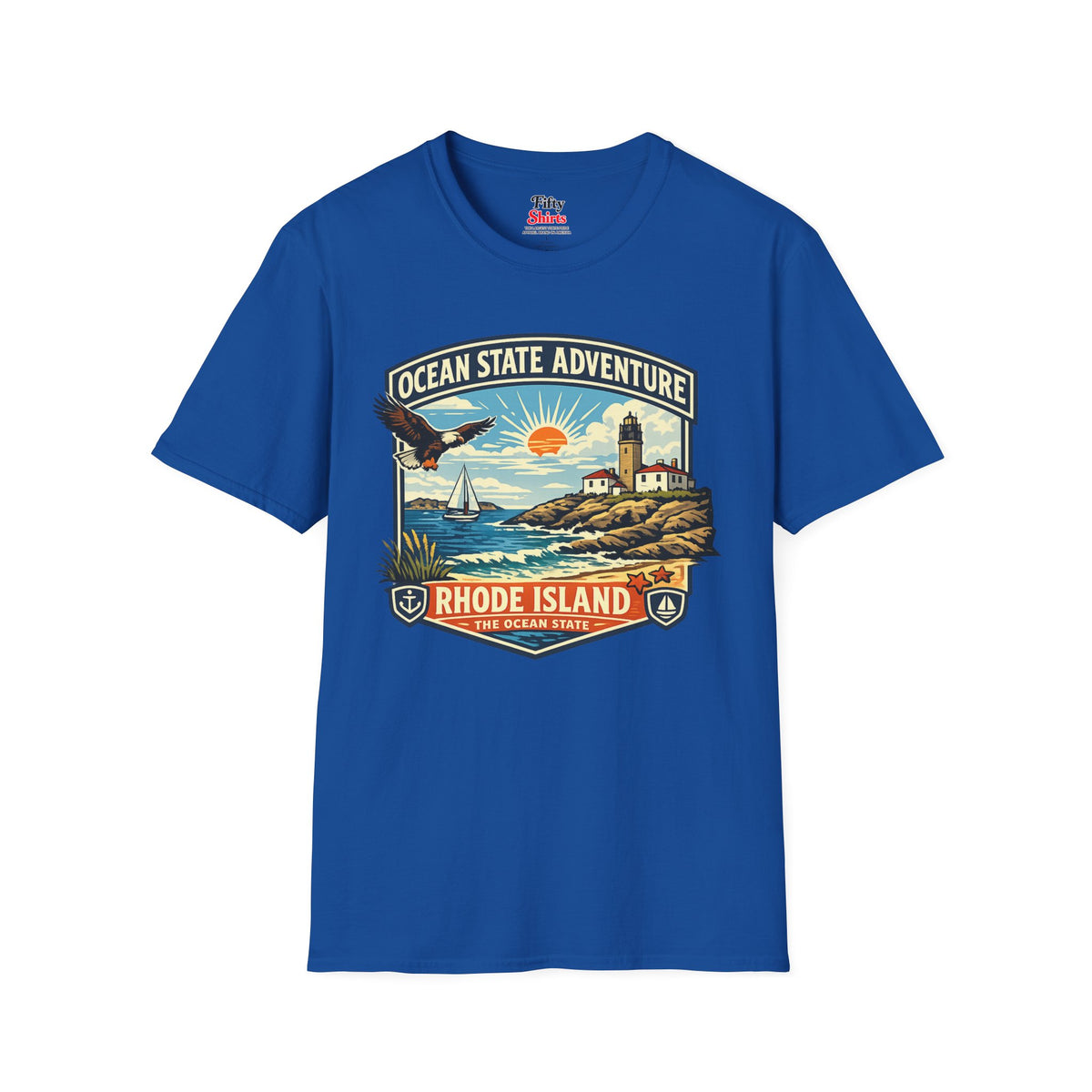 Rhode Island Ocean State Adventure Unisex Softstyle T Shirt State Pride Graphic Tee Collections FS03
