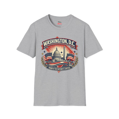 Washington D.C. State Pride Unisex Softstyle T Shirt State Pride Graphic Tee Collections FS03