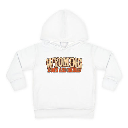 Wyoming Born and Raised Vintage 1970s Western Unisex Toddler Pullover Fleece Hoodie