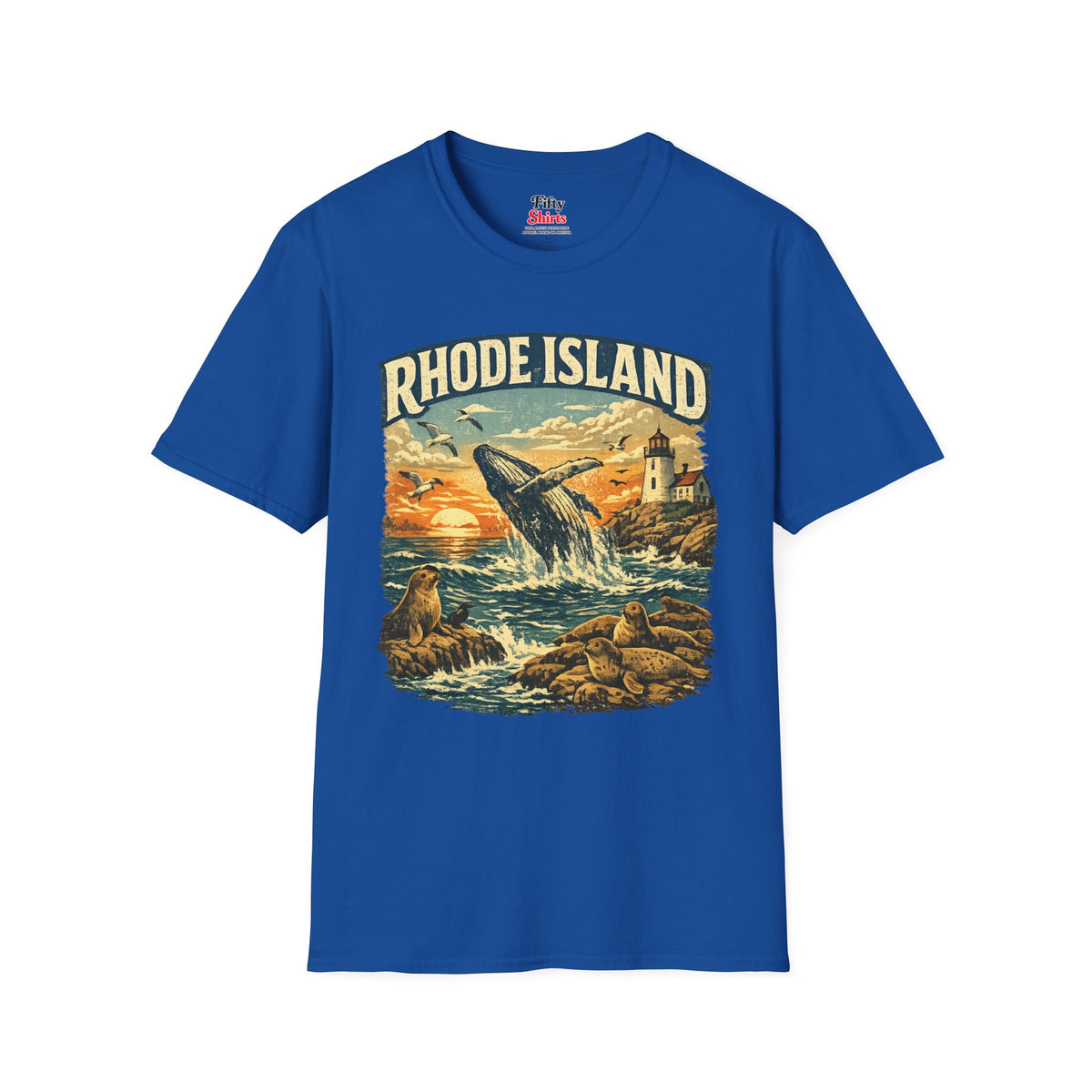 Rhode Island Wildlife Unisex Softstyle T Shirt State Pride Graphic Tee Collections FS03
