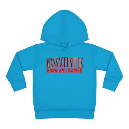 Massachusetts Born and Raised High-End Editorial Unisex Toddler Pullover Fleece Hoodie