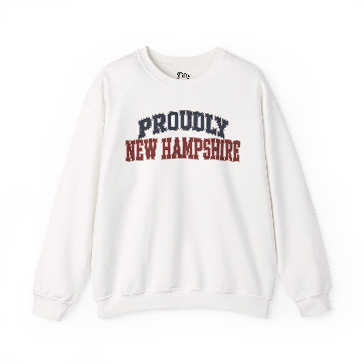 Proudly New Hampshire Unisex Crewneck Sweatshirt State Name Graphic