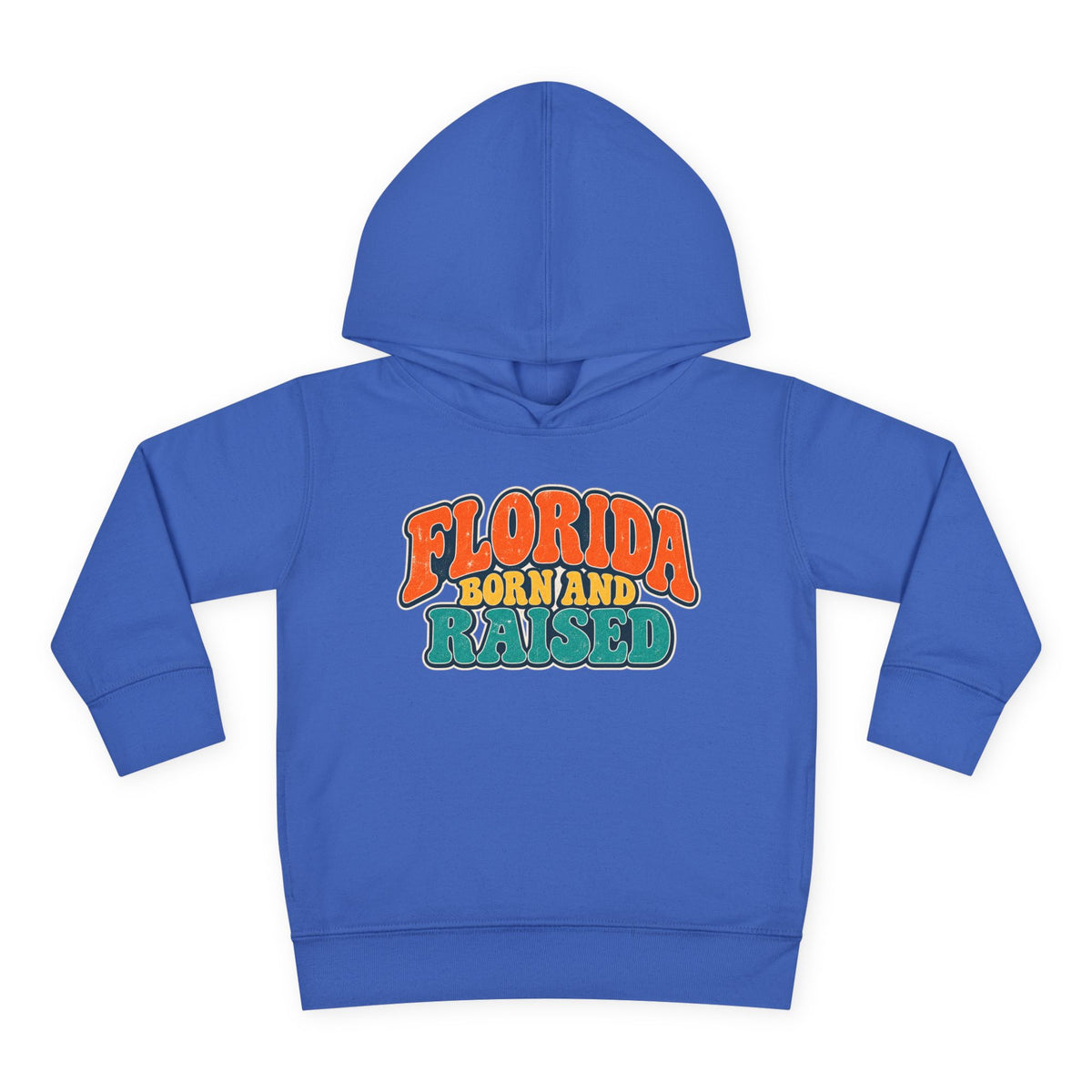 Florida Born and Raised Retro Sunshine State Unisex Toddler Pullover Fleece Hoodie
