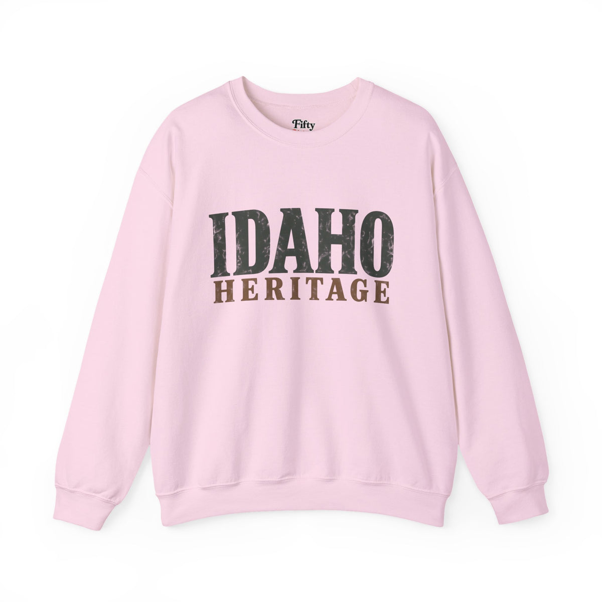 Idaho Heritage Unisex Crewneck Sweatshirt State Name Graphic