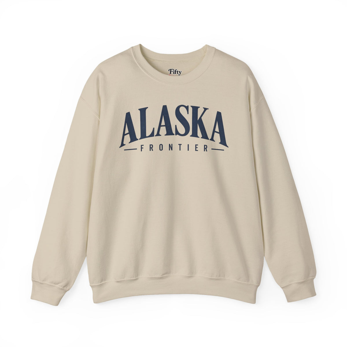 Alaska Frontier Unisex Crewneck Sweatshirt State Name Graphic