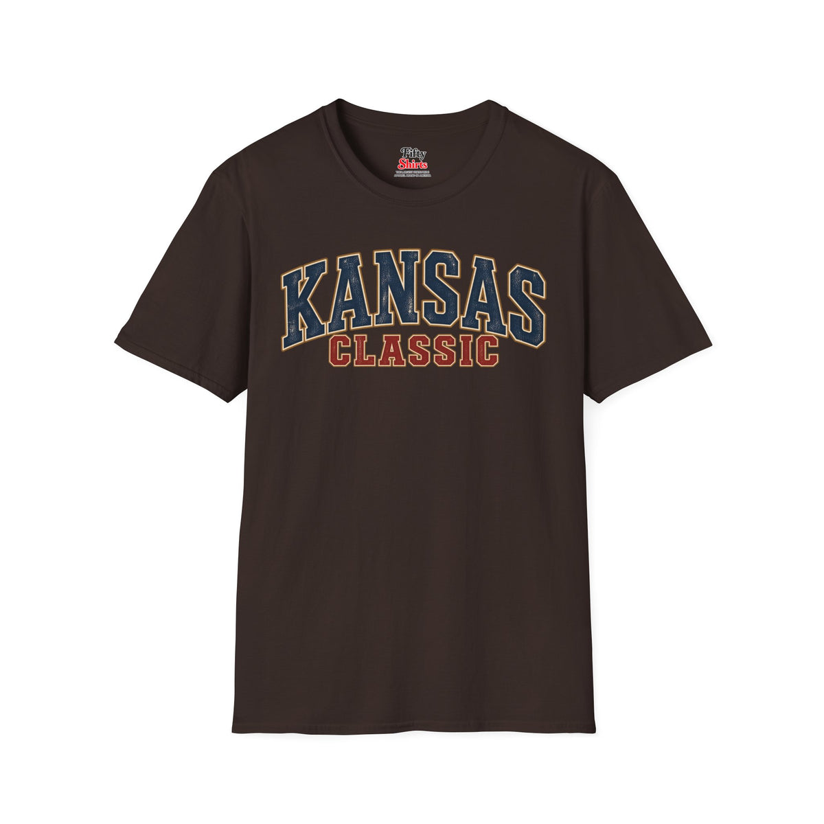Kansas Classic Unisex Softstyle T Shirt State Name Graphic Tee