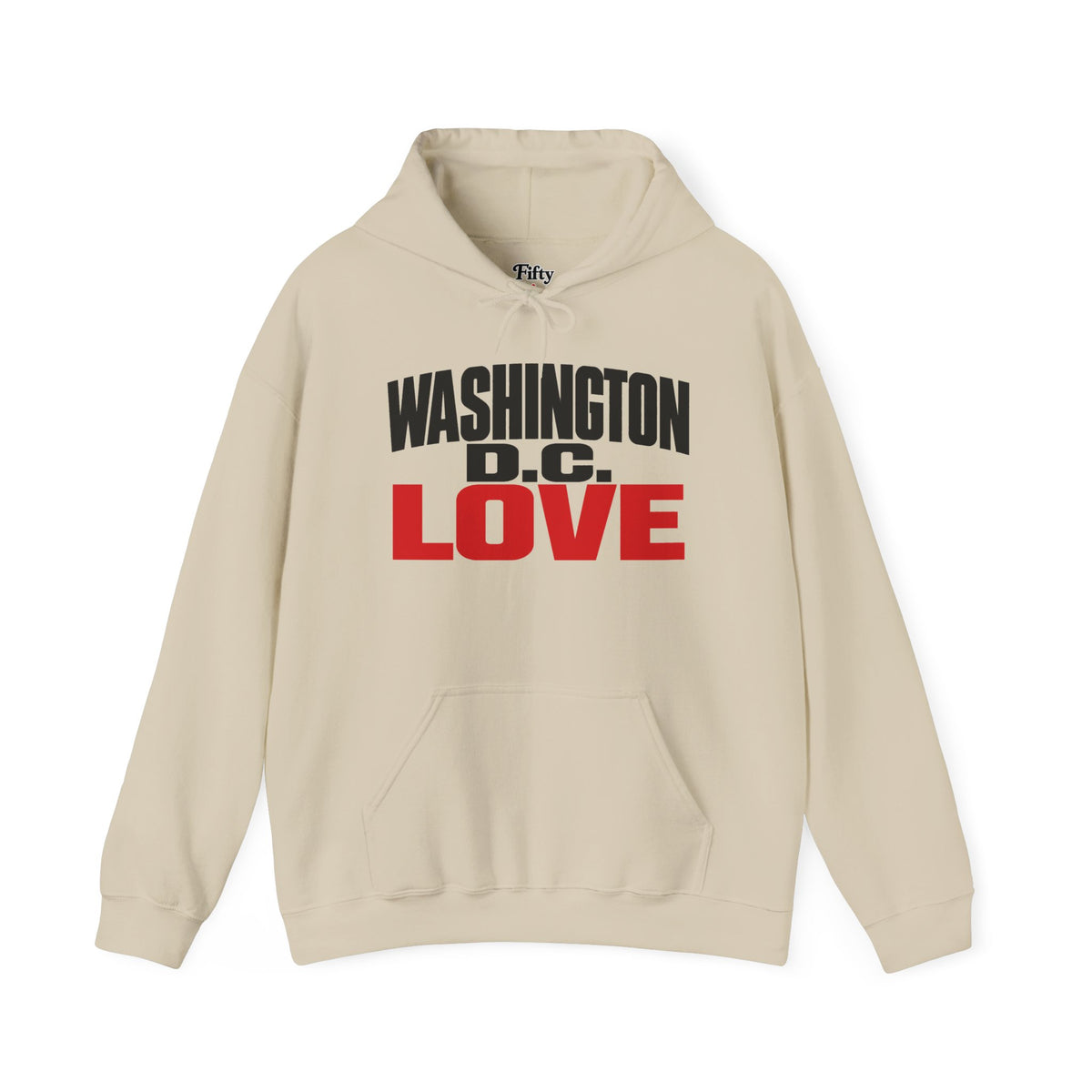 Washington DC Love Unisex Hoodie State Name Graphic