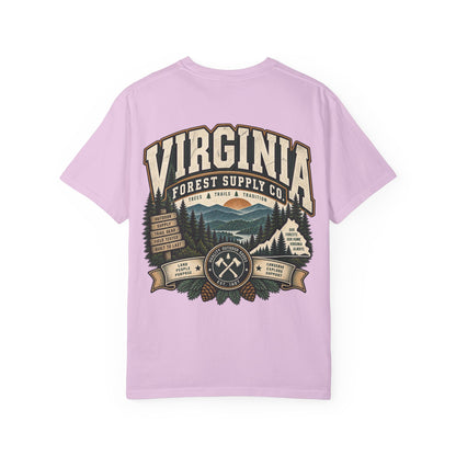 Virginia Forest Supply Co Unisex Comfort Color 1717 Streetwear Graphic Tee