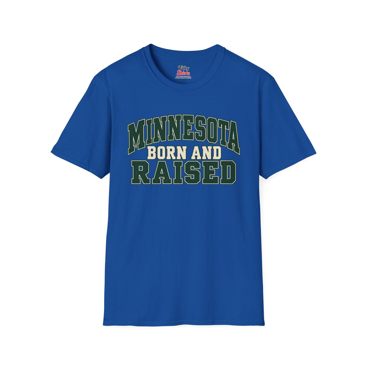 Minnesota Born and Raised Unisex Softstyle T Shirt State Name Graphic Tee