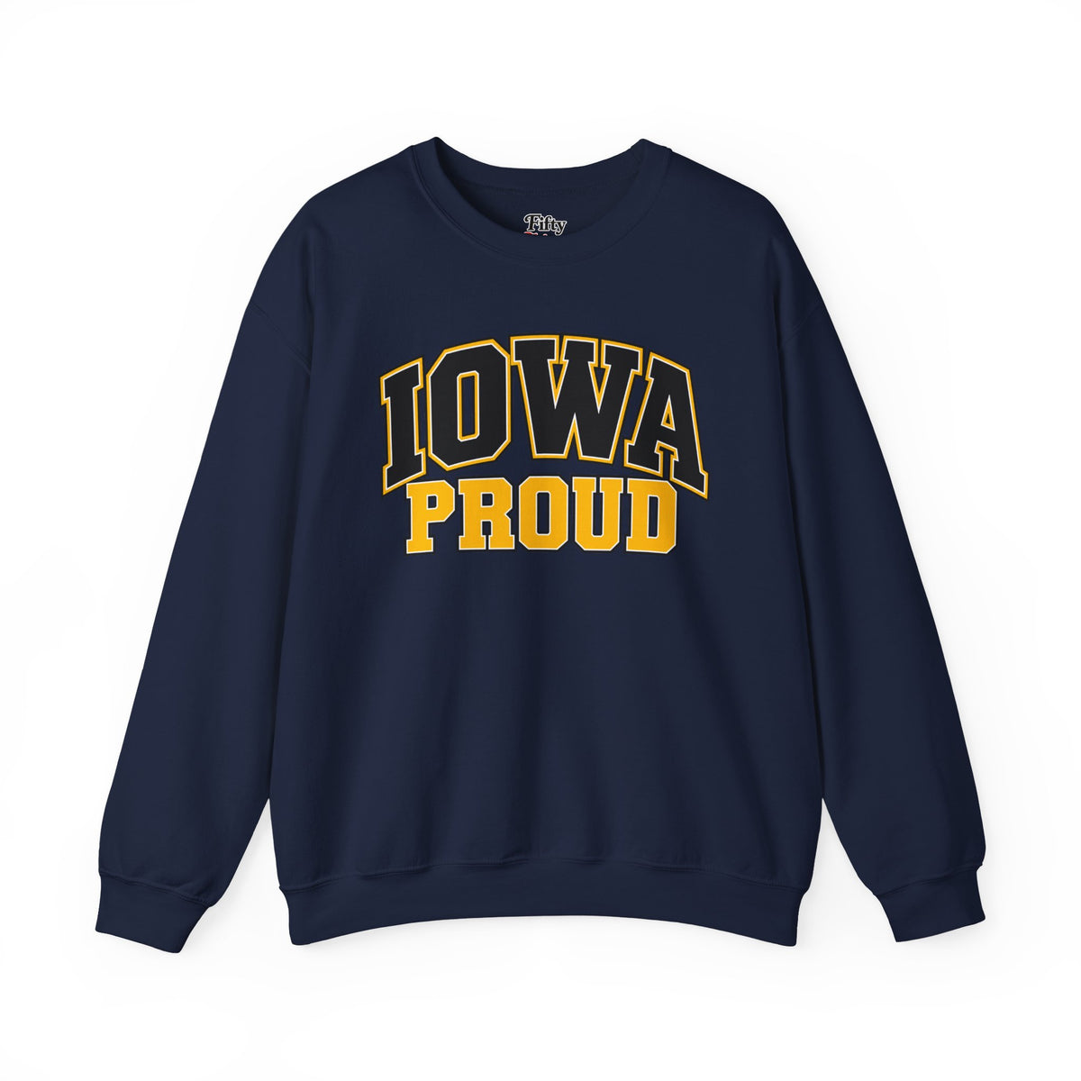 Iowa Proud Unisex Crewneck Sweatshirt State Name Graphic