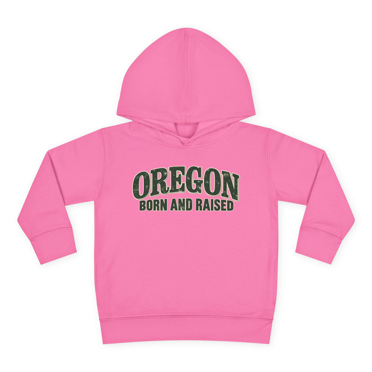 Oregon Born and Raised Classic Souvenir Unisex Toddler Pullover Fleece Hoodie