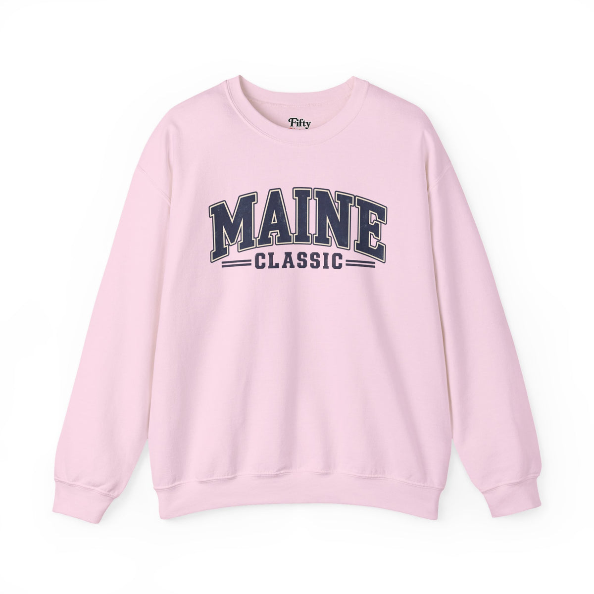 Maine Classic Unisex Crewneck Sweatshirt State Name Graphic
