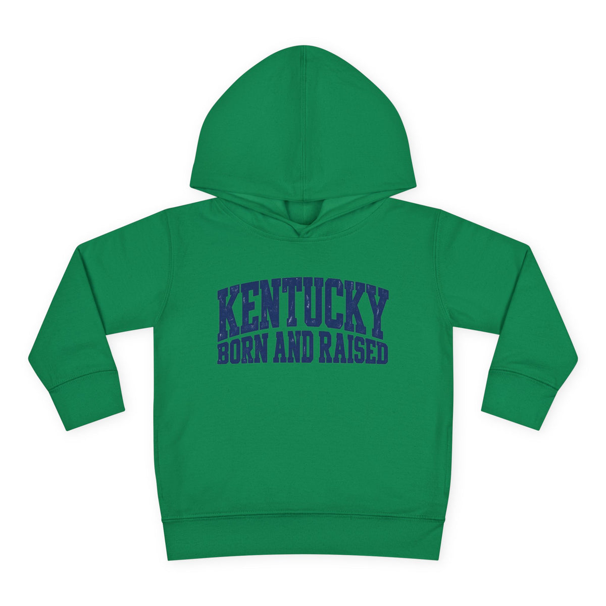 Kentucky Born and Raised Bold Athletic Unisex Toddler Pullover Fleece Hoodie