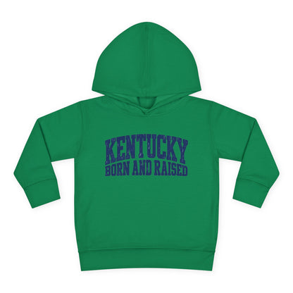 Kentucky Born and Raised Bold Athletic Unisex Toddler Pullover Fleece Hoodie