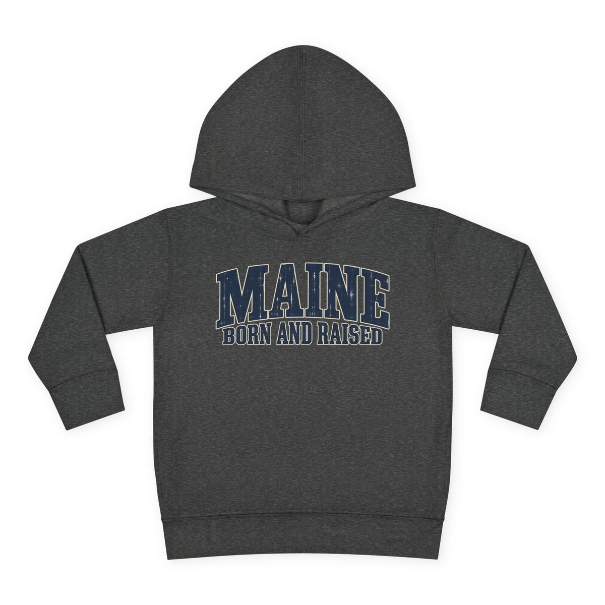Maine Born and Raised Coastal Heritage Unisex Toddler Pullover Fleece Hoodie