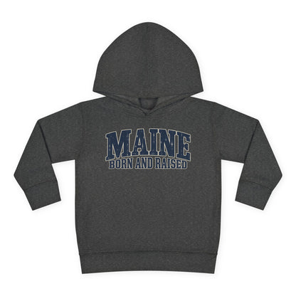 Maine Born and Raised Coastal Heritage Unisex Toddler Pullover Fleece Hoodie