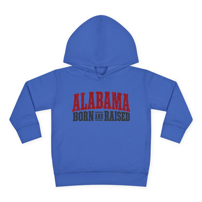 Alabama Born and Raised Rugged Workwear Unisex Toddler Pullover Fleece Hoodie