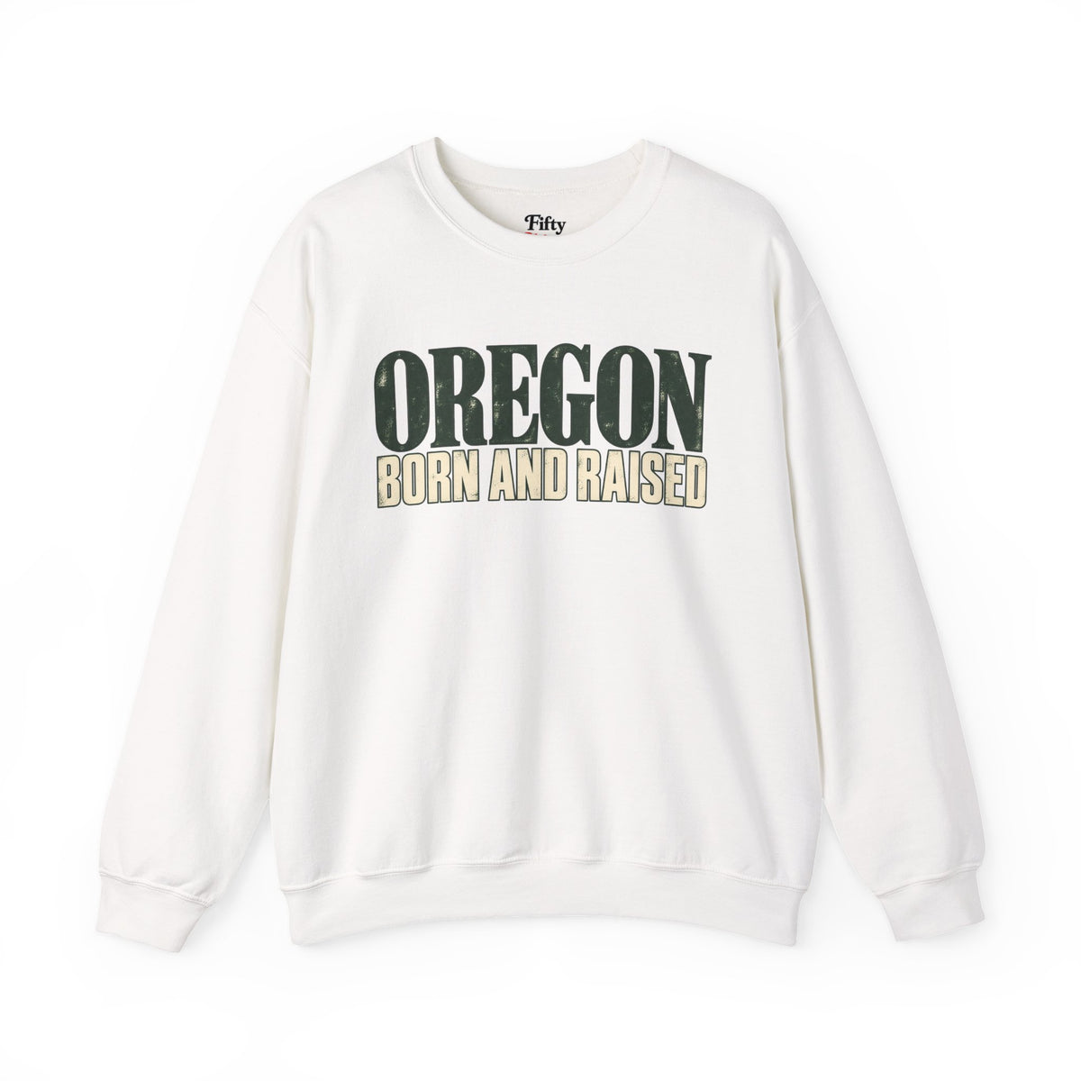 Oregon Born and Raised Premium Heritage Unisex Sweatshirt Graphic