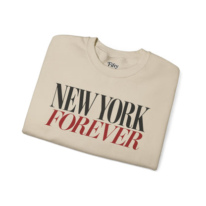 New York Forever Unisex Crewneck Sweatshirt State Name Graphic