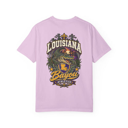 Louisiana Bayou Athletics Unisex Comfort Color 1717 Streetwear Graphic Tee
