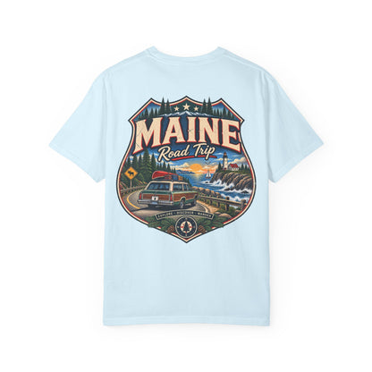 Maine Road Trip Unisex Comfort Color 1717 Streetwear Graphic Tee