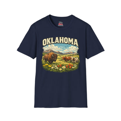 Oklahoma Wildlife Unisex Softstyle T Shirt State Pride Graphic Tee Collections FS03