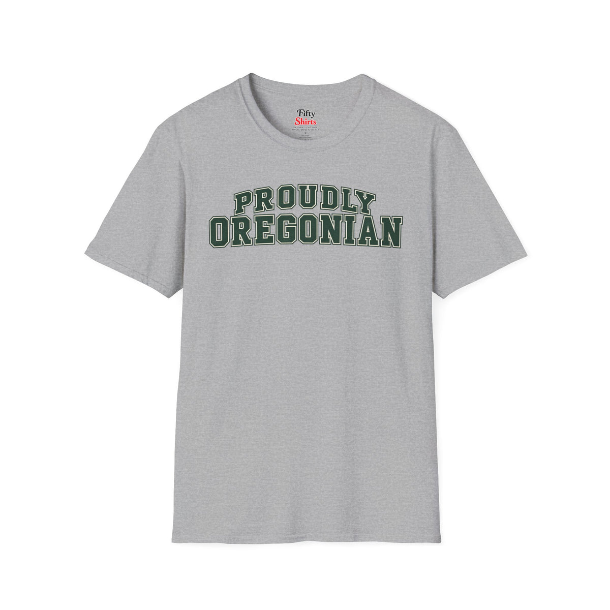 Proudly Oregonian Oregon Unisex Softstyle T Shirt State Name Graphic Tee