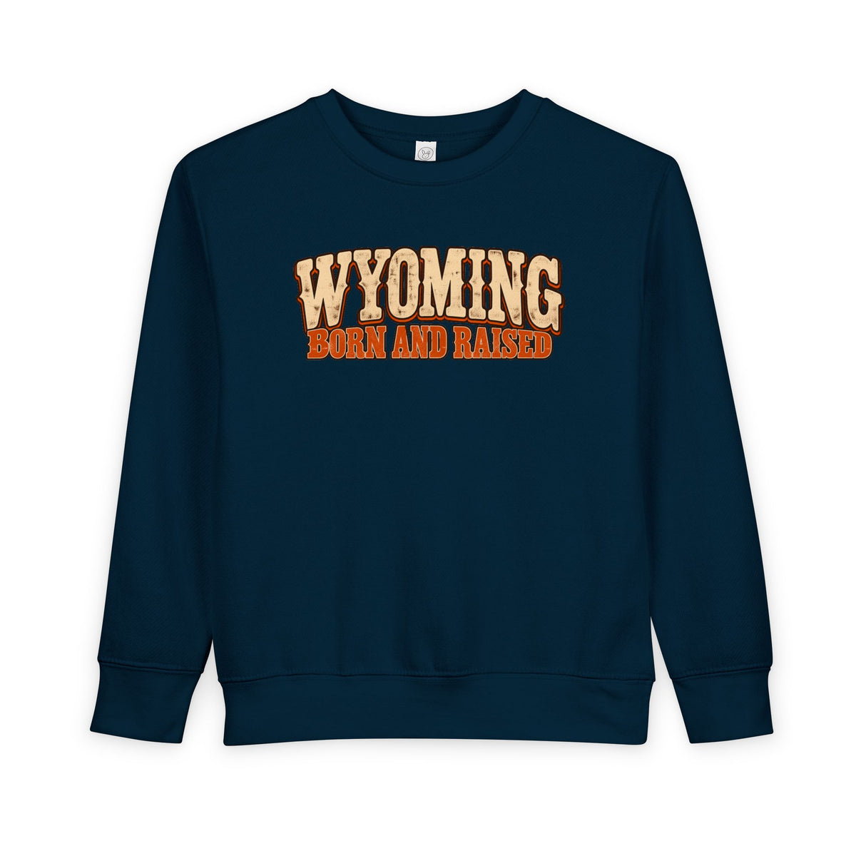 Wyoming Born and Raised Vintage 1970s Western Unisex Toddler Sweatshirt
