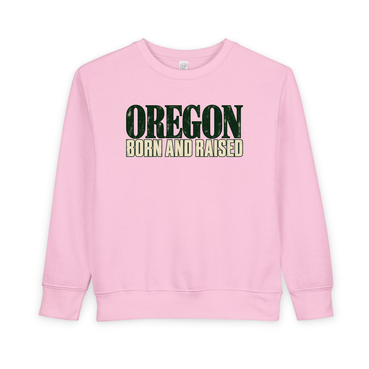 Oregon Born and Raised Premium Heritage Unisex Toddler Sweatshirt