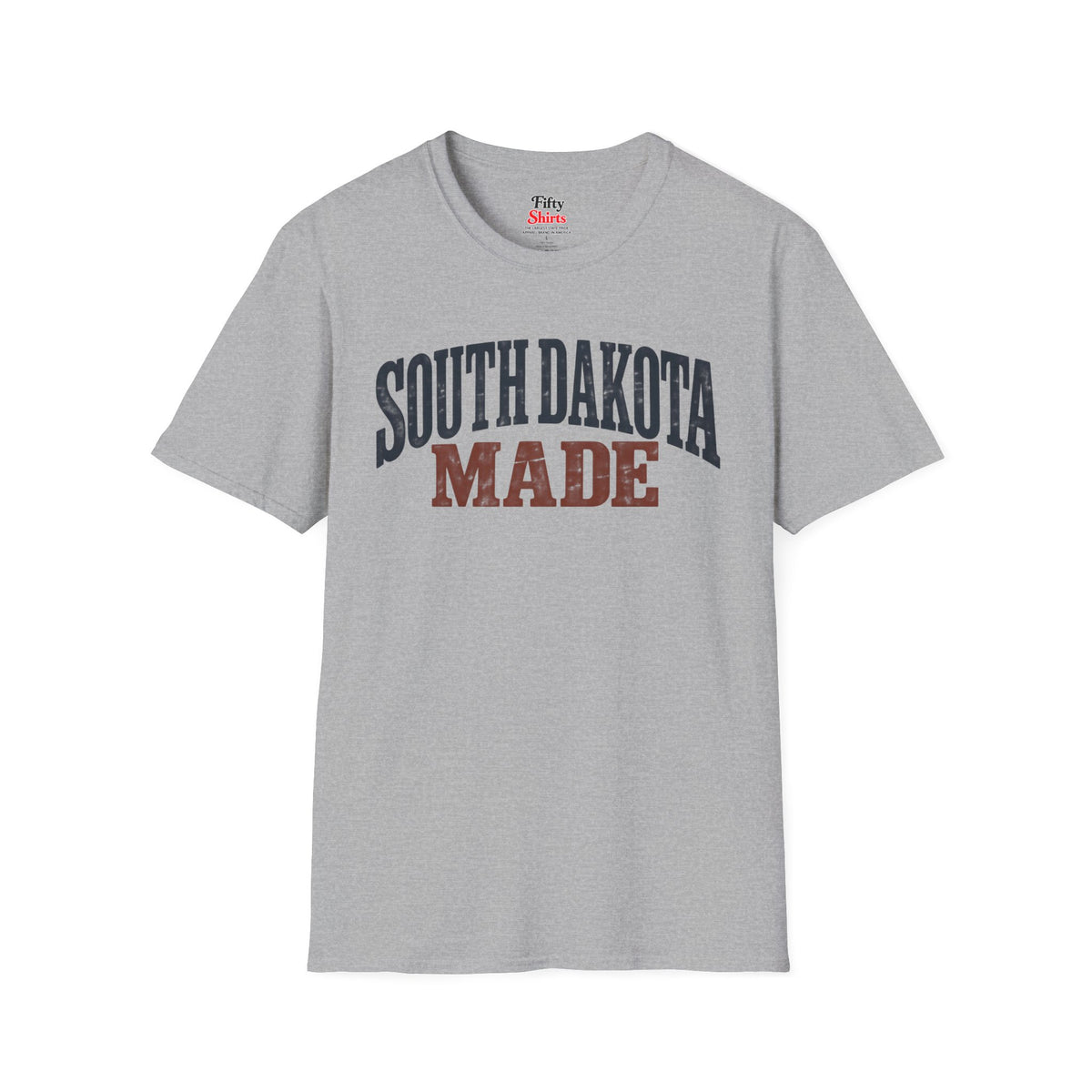 South Dakota Made Unisex Softstyle T Shirt State Name Graphic Tee