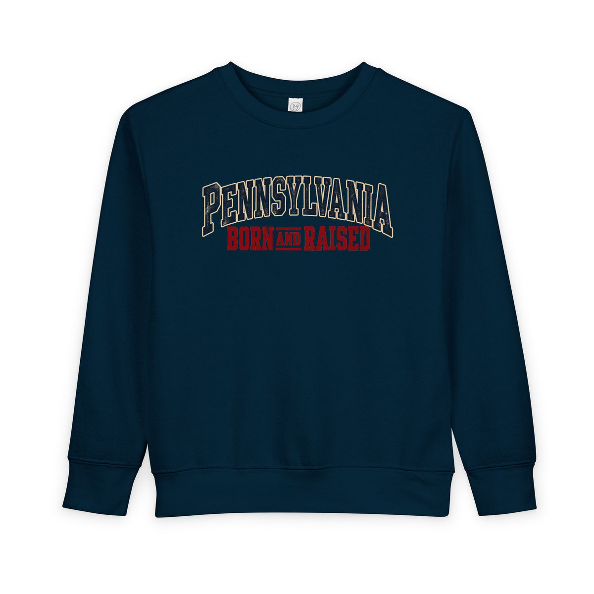 Pennsylvania Born and Raised Classic Souvenir Unisex Toddler Sweatshirt