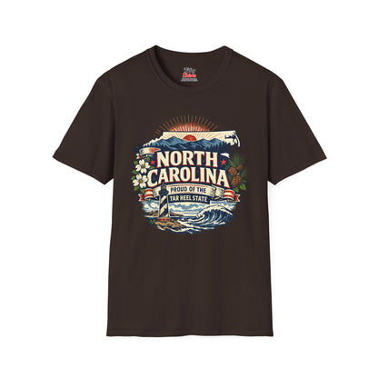 North Carolina State Pride Unisex Softstyle T Shirt State Pride Graphic Tee Collections FS03