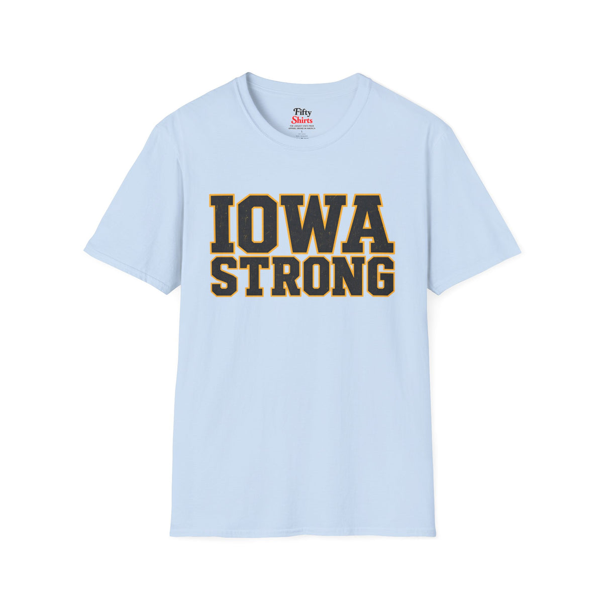 Iowa Strong Unisex Softstyle T Shirt State Name Graphic Tee