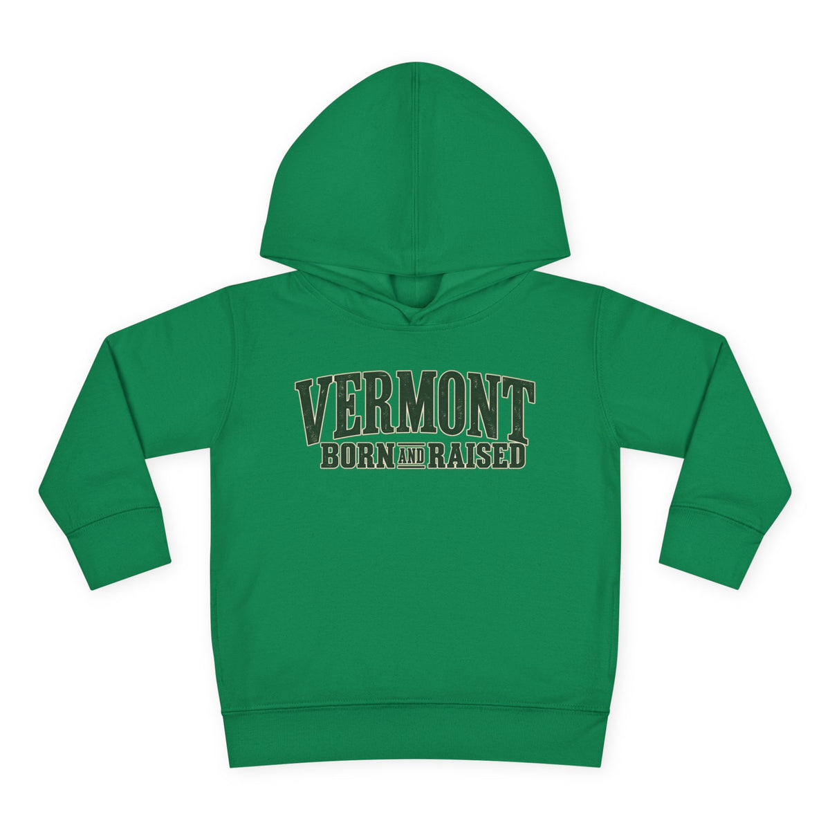 Vermont Born and Raised Premium Vermont Heritage Unisex Toddler Pullover Fleece Hoodie