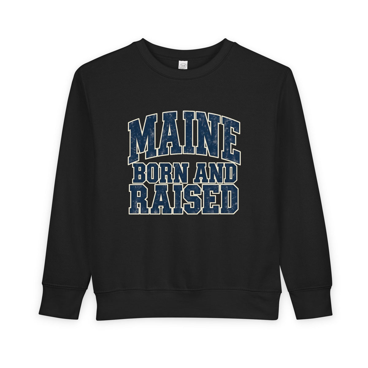 Maine Born and Raised Bold Athletic Unisex Toddler Sweatshirt