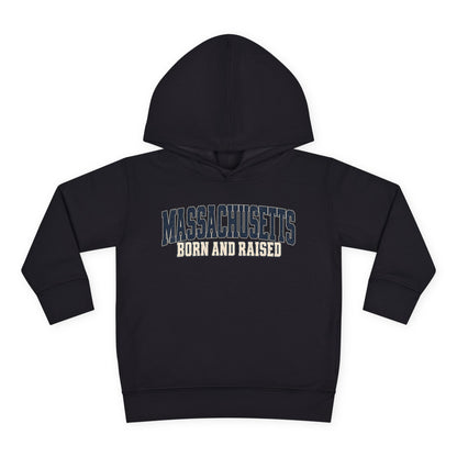 Massachusetts Born and Raised Rugged Heritage Unisex Toddler Pullover Fleece Hoodie