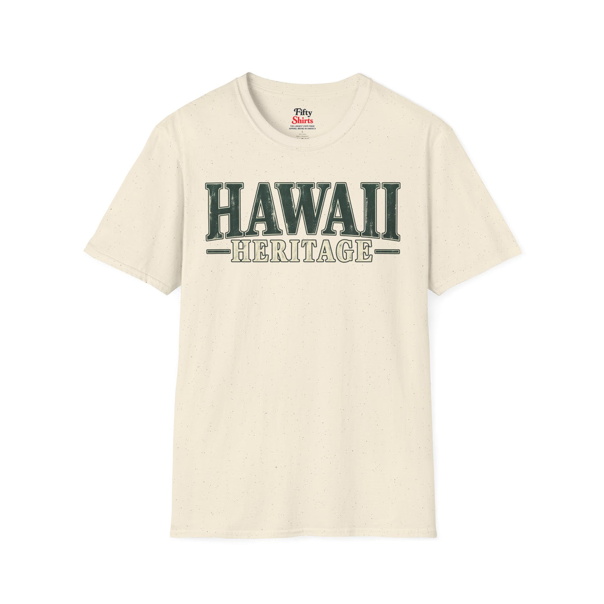 Hawaii Heritage Unisex Softstyle T Shirt State Name Graphic Tee