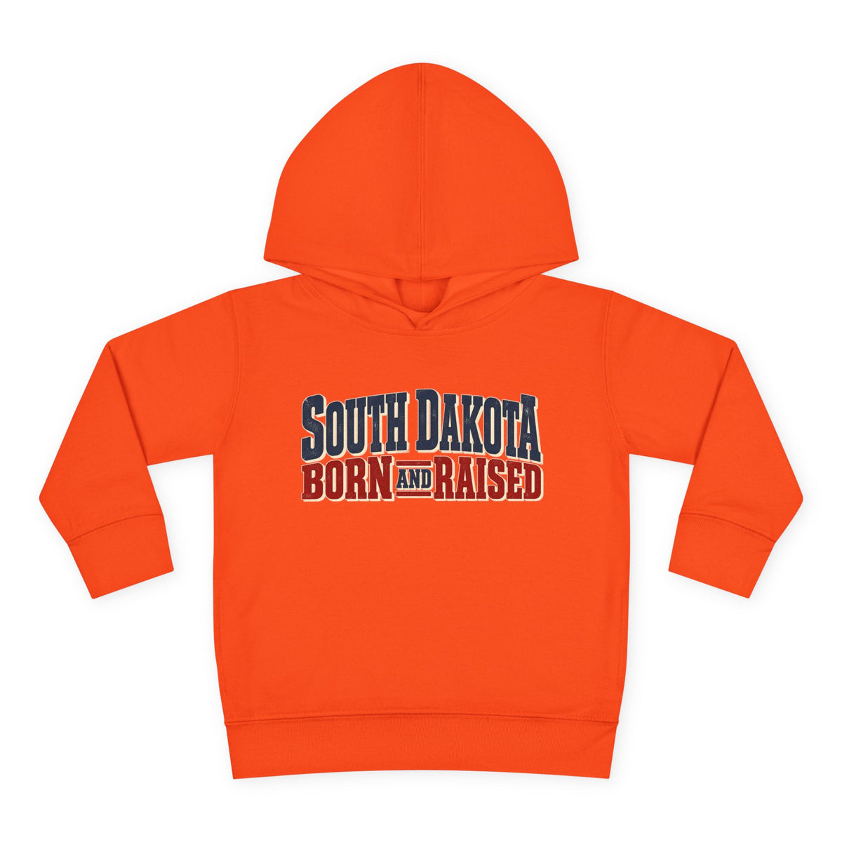 South Dakota Born and Raised Vintage Americana Unisex Toddler Pullover Fleece Hoodie