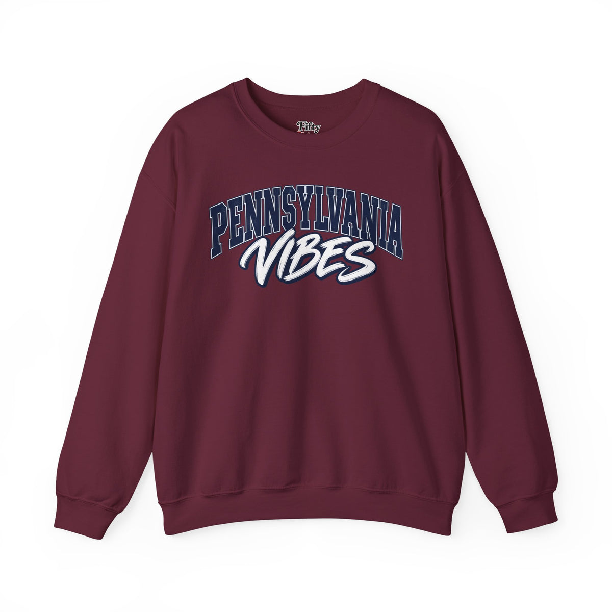 Pennsylvania Vibes Unisex Crewneck Sweatshirt State Name Graphic