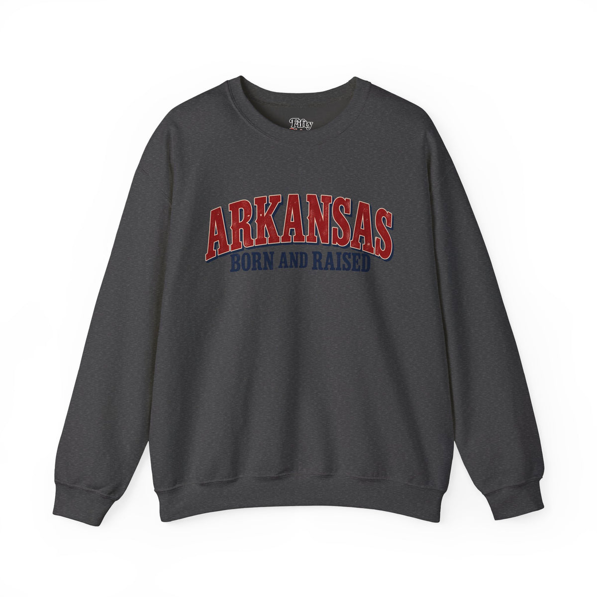 Arkansas Born and Raised Classic Southern Heritage Unisex Sweatshirt Graphic