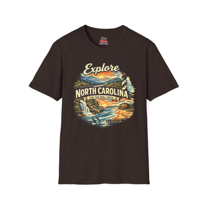Explore North Carolina Unisex Softstyle T Shirt State Pride Graphic Tee Collections FS03