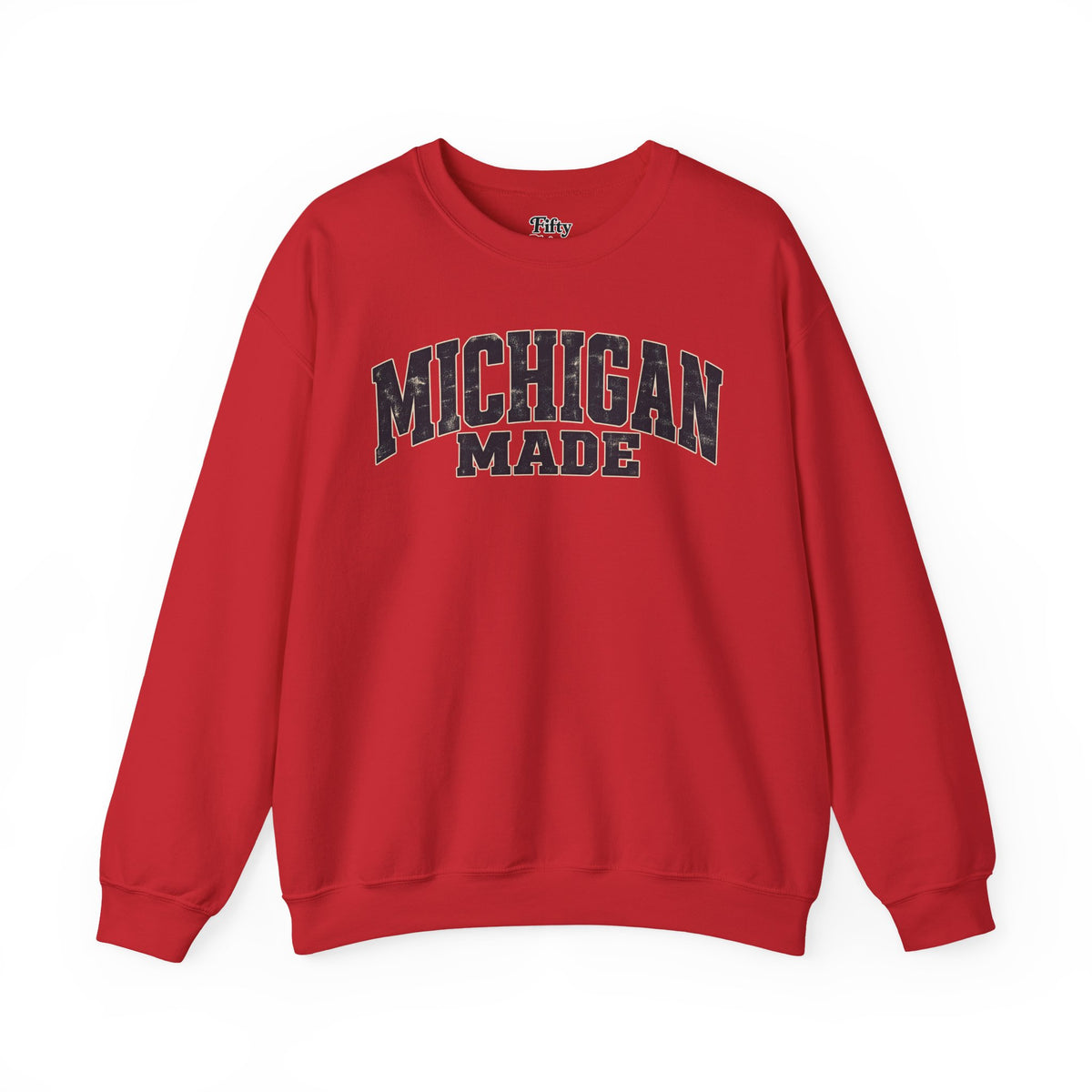 Michigan Made Unisex Crewneck Sweatshirt State Name Graphic