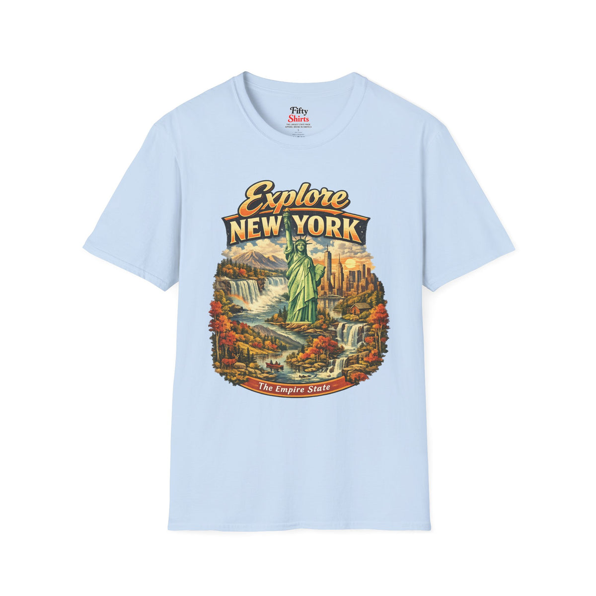 Explore New York Unisex Softstyle T Shirt State Pride Graphic Tee Collections FS03