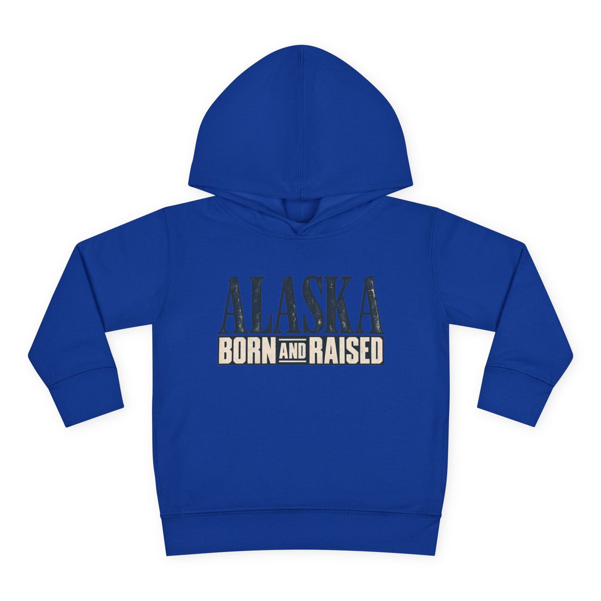 Alaska Born and Raised Premium Heritage Unisex Toddler Pullover Fleece Hoodie