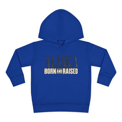 Alaska Born and Raised Premium Heritage Unisex Toddler Pullover Fleece Hoodie