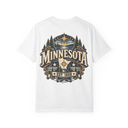 Minnesota Established 1858 Unisex Comfort Color 1717 Streetwear Graphic Tee