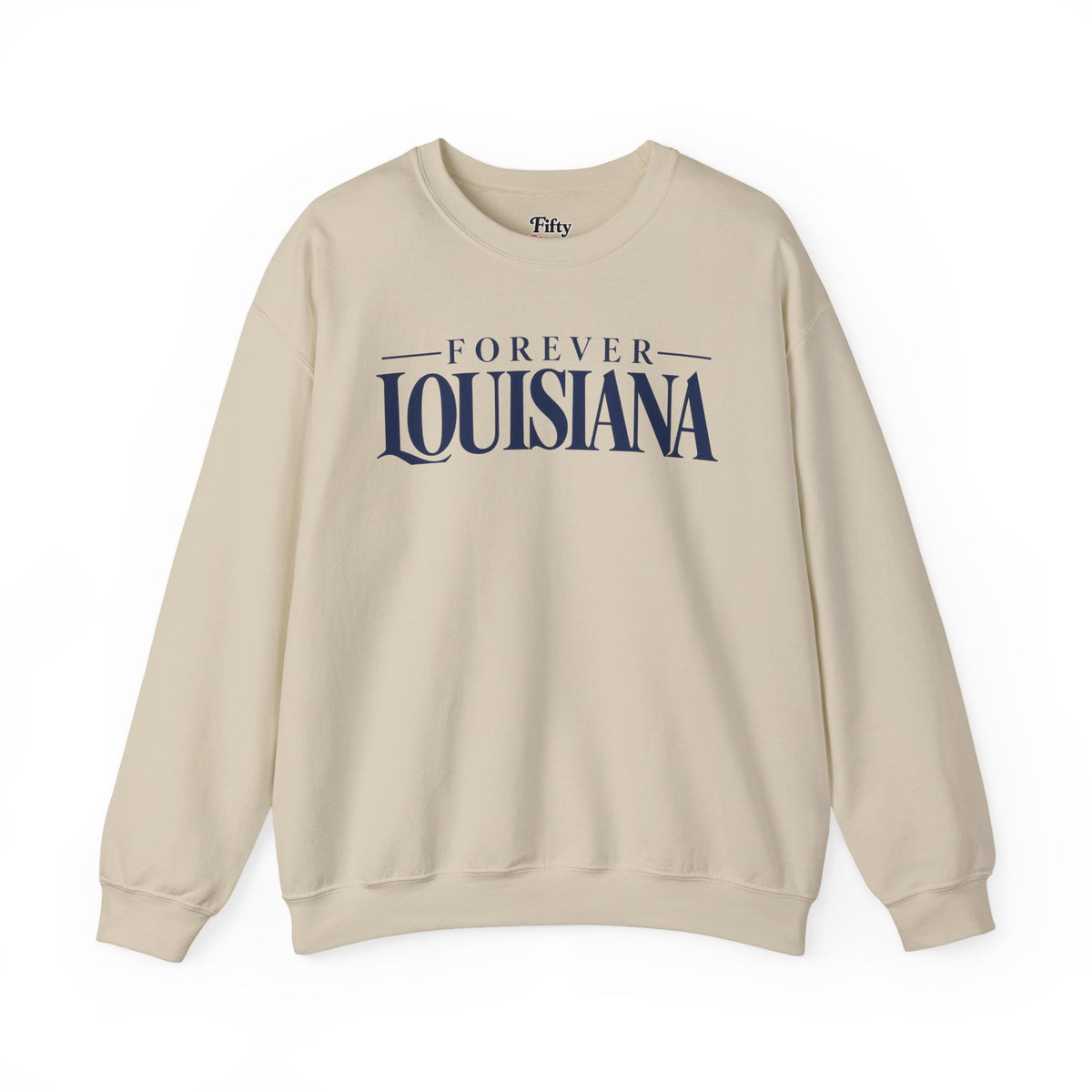 Forever Louisiana Unisex Crewneck Sweatshirt State Name Graphic