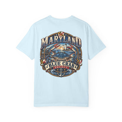 Maryland Blue Crab Society Unisex Comfort Color 1717 Streetwear Graphic Tee