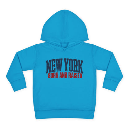New York Born and Raised Premium Northeast Streetwear Unisex Toddler Pullover Fleece Hoodie Graphic