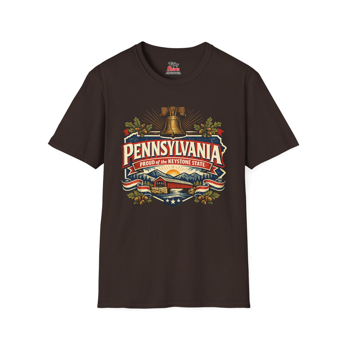 Pennsylvania State Pride Unisex Softstyle T Shirt State Pride Graphic Tee Collections FS03